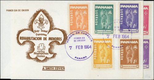 1964, Panama, ZZ 52-61, FDC