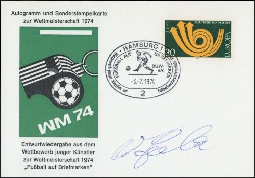 Sport u. Spiel,Fussball,Berühmte Spieler, Brief