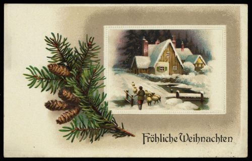 Ansichtskarten,Glueckwunsch,Weihnachten, DR 85 I, Brief