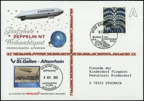 2012, Zeppelin,Zeppelinpost NT, LZ07 D-LZFN, Brief
