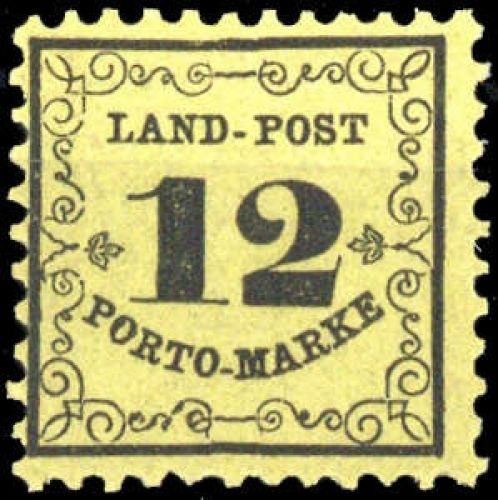 1862, Altdeutschland Baden Landpost, LP 3, *