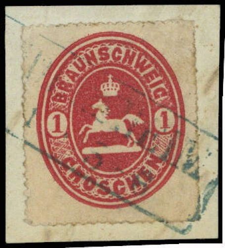 1865, Altdeutschland Braunschweig, 18, Briefst.