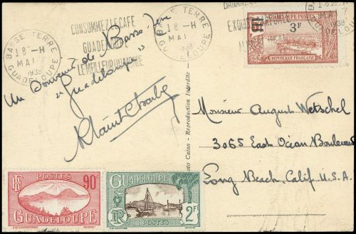 1927, Guadeloupe, 93, 113, 122, Brief