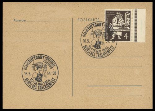 Menschen,Trachten,allgemein, Bu 198, Brief