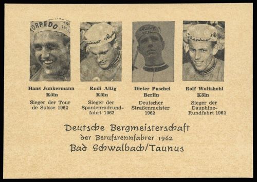 1962, Fahrzeuge,Fahrrad,Fahrrad-Ereignisse, Bu 376, Brief