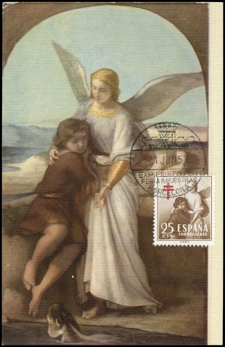 1953, Spanien Zwangszuschlag des Staates, ZZ 60 MK, Brief