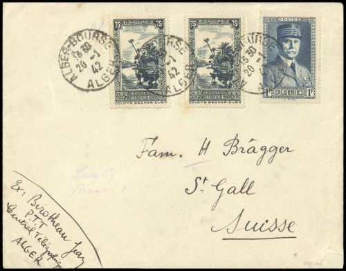 1936, Algerien, 173, 117 (2), Brief