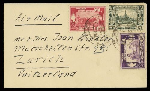 1949, Birma, 109-10, 112, Brief