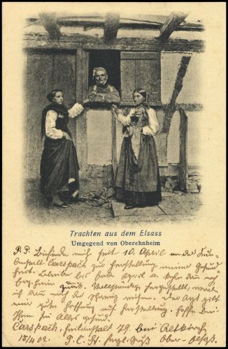 Menschen,Trachten,allgemein, DR 71, Brief