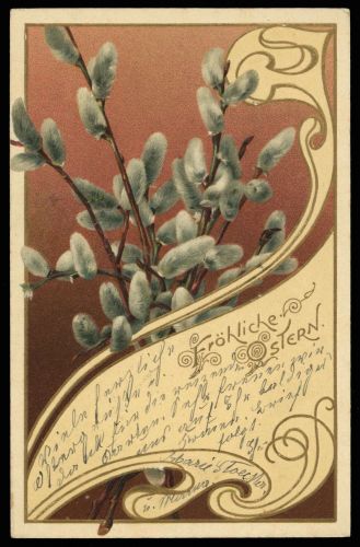 Ansichtskarten,Glueckwunsch,Ostern, DR 72, Brief