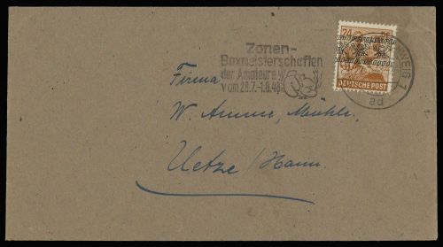 1948, Sport u. Spiel,Boxen,, Biz 44 I, Brief