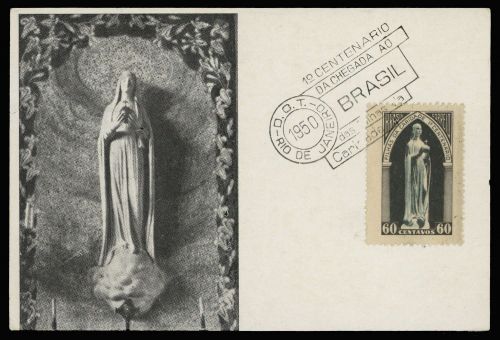 1950, Religion,Christliche,Madonnen, Bras 858 MK, Brief
