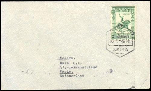 1938, Mocambique, 303, Brief