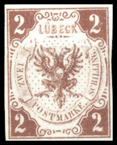 1859, Altdeutschland Lübeck, 3, (*)