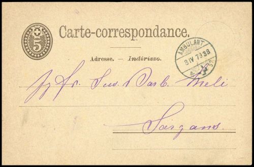 Schweiz, Brief
