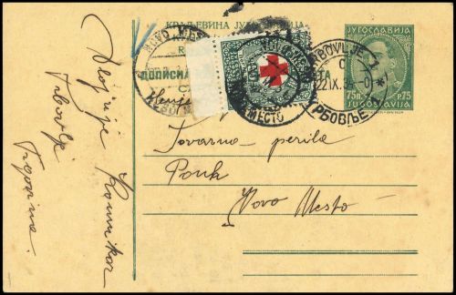 1934, Jugoslawien, ZZ 1, Brief