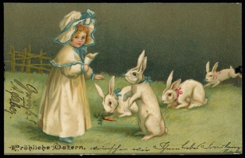 Ansichtskarten,Glueckwunsch,Ostern, DR 85 I, Brief