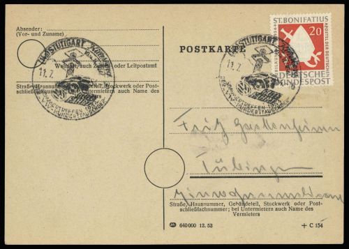 1954, Industrie und Wirtschaft, Automobilbau, Bu 199, Brief