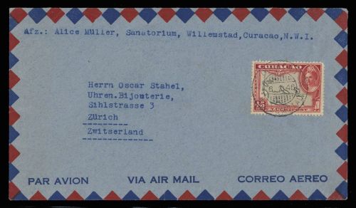 1942, Curacao, 190, Brief