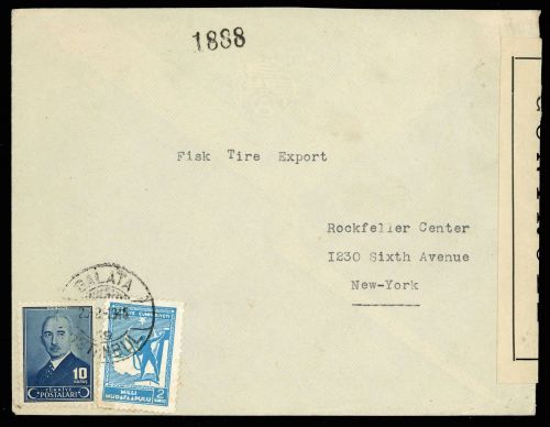 1945, Türkei, ZZ 62 u.a., Brief
