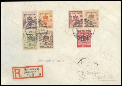 1946, Deutsche Lokalausgabe Finsterwalde, 1, 3-6, 10 u.a., Brief