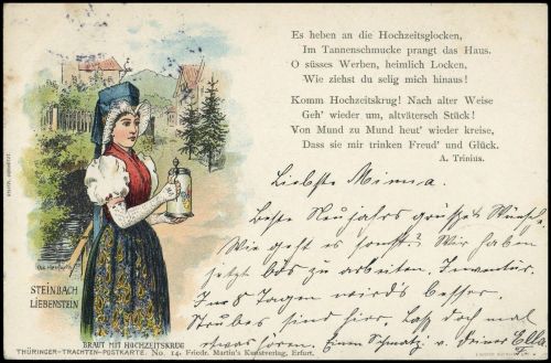 Menschen,Trachten,allgemein, DR 46, Brief