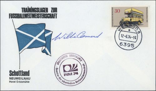 1974, Sport u. Spiel,Fussball,Berühmte Spieler, Brief