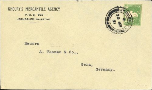 1927, Palästina, 53, Brief