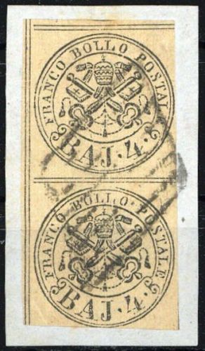 1852, Italien Staaten Kirchenstaat, 5 (2), Briefst.