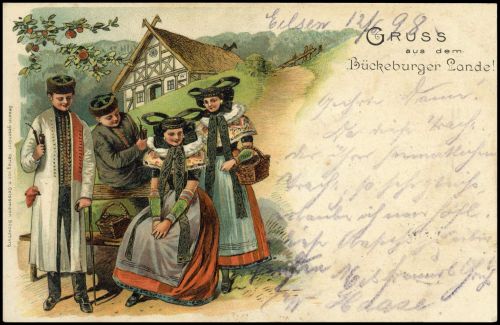 Menschen,Trachten,allgemein, DR 46, Brief