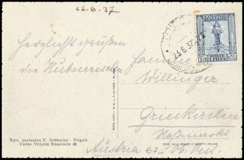 1924, Italienisch-Libyen, 58, Brief