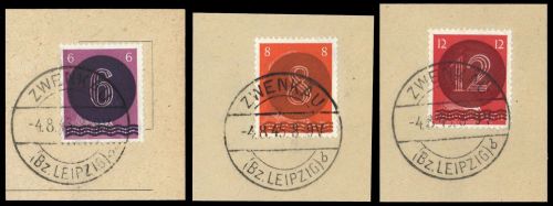 1945, SBZ Westsachsen, A I-III, Briefst.