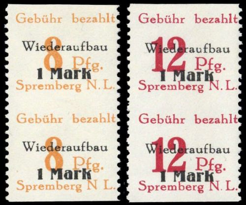 1946, Deutsche Lokalausgabe Spremberg, 19+20 A Uw, **
