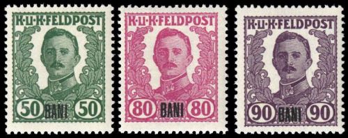 1918, Österreich Feldpost Rumänien, ex I-XIII, **