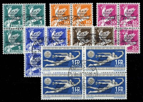 1932, Schweiz Internationale Arbeitsamt BIT, 32-37 (4), cto