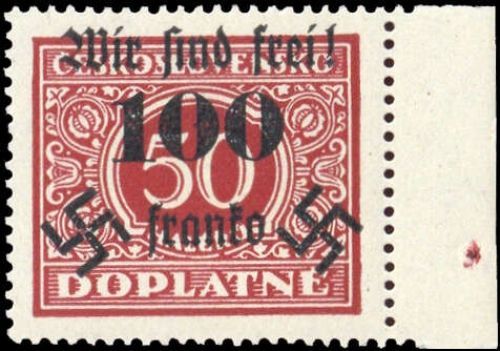 1938, Sudetenland Rumburg, 41 I, **