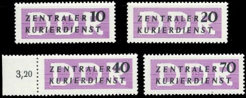 1956, DDR Verwaltungspost B Zentraler Kurierdienst, 6-9, **