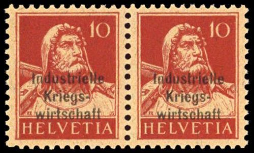 1918, Schweiz Dienstmarken für Kriegswirtschaft, 4 II (2), **