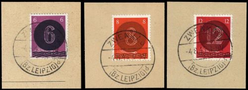1945, SBZ Westsachsen, A I-III, Briefst.