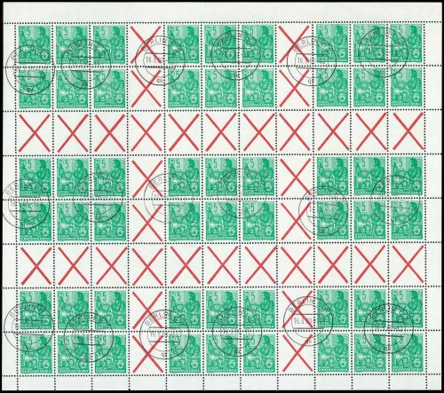 1960, DDR, MHB 7 I, cto
