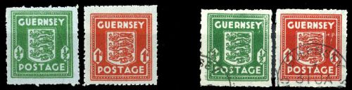 1942, Deutsche Besetzung II. WK Guernsey, 4+5, **, gest.
