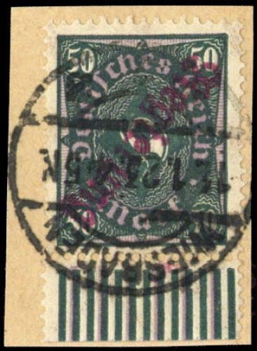 1923, Deutsches Reich Dienst Regierung Wiesbaden, WIE 18 II b K, ...