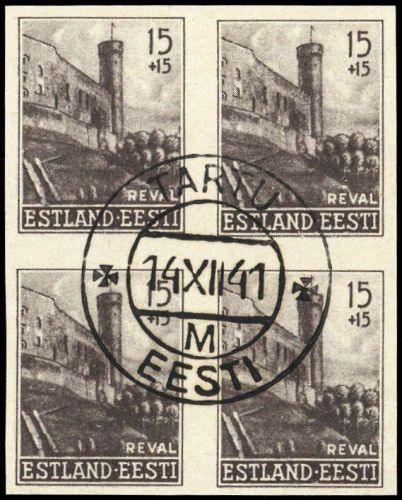 1941, Deutsche Besetzung II. WK Estland, 4 U I (4), gest.