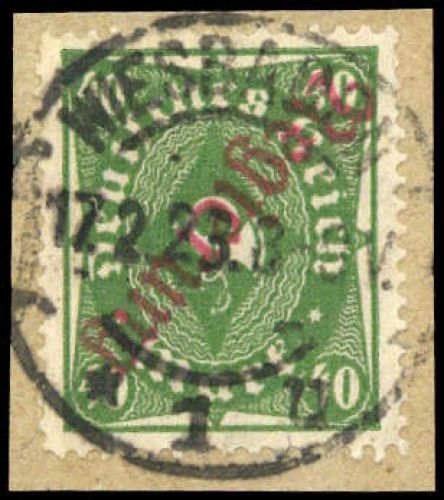 1923, Deutsches Reich Dienst Regierung Wiesbaden, WIE 16 II b K, ...