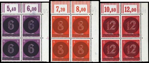 1945, SBZ Westsachsen, A I-III (4) Ecke, **