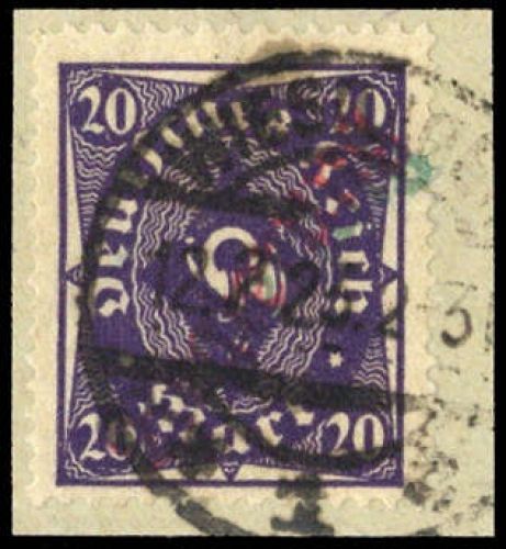 1923, Deutsches Reich Dienst Regierung Wiesbaden, WIE 12 II b+c, ...