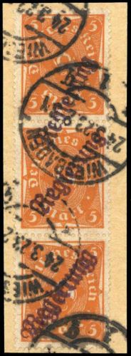 1923, Deutsches Reich Dienst Regierung Wiesbaden, WIE 5 II a (3) ...