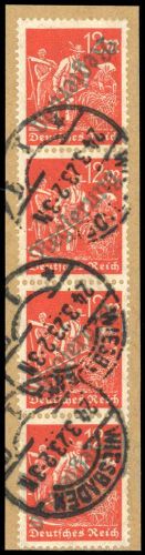 1923, Deutsches Reich Dienst Regierung Wiesbaden, WIE 11 II c ...