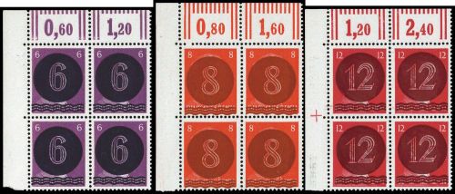 1945, SBZ Westsachsen, A I-III (4) Ecke, **