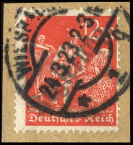1923, Deutsches Reich Dienst Regierung Wiesbaden, WIE 11 II c, ...